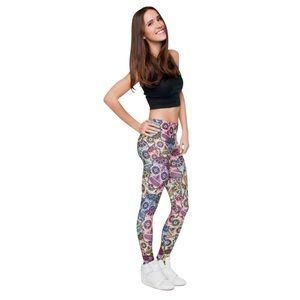 Ultra Soft Leggings- Day of the Dead One size